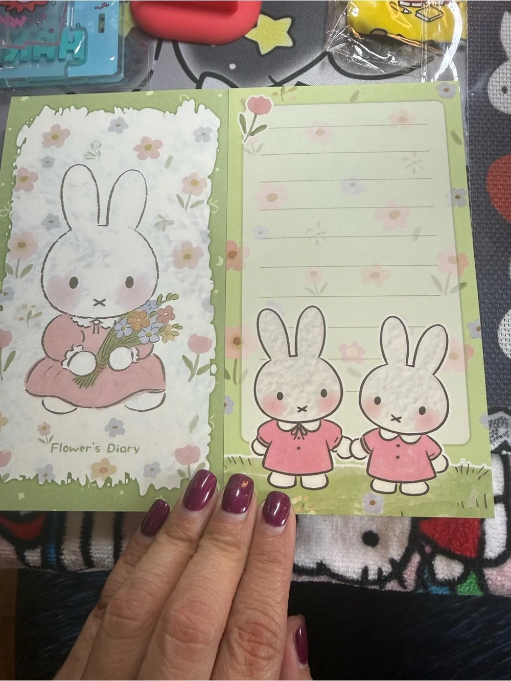 Miffy Brick Style Memo Book- 2 different designs